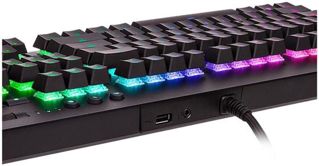 Alt view image 5 of 6 - Thermaltake Level 20 GT RGB Razer Green Gaming Keyboard