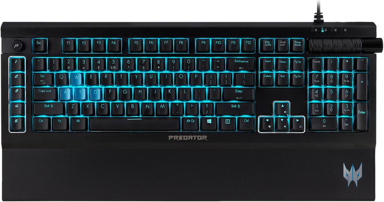Alt view image 6 of 6 - Acer Predator Aethon 500 Gaming Keyboard (NP.KBD1A.01Q )