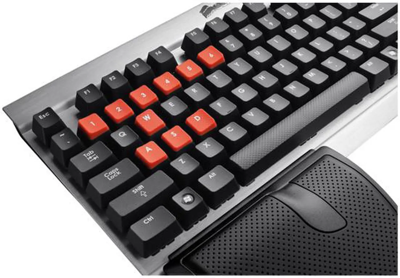 Alt view image 11 of 11 - Corsair Vengeance K60 Black/Metal USB Wired Gaming Performance, FPS Mechanical Keyboard