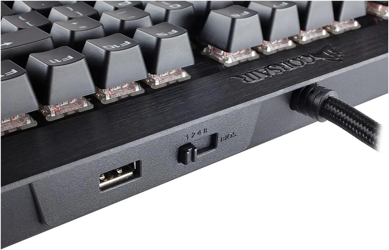 Alt view image 4 of 5 - Corsair Gaming K70 LUX RGB Mechanical Gaming Keyboard Cherry MX RGB Red (CH-9101010-NA)