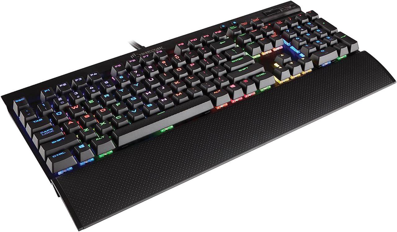 Alt view image 2 of 5 - Corsair Gaming K70 LUX RGB Mechanical Gaming Keyboard Cherry MX RGB Red (CH-9101010-NA)