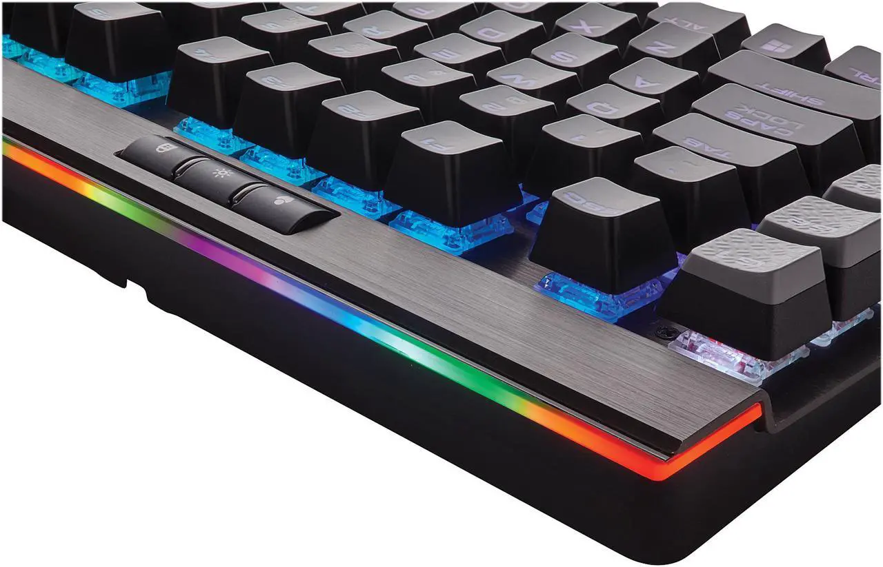 Alt view image 12 of 16 - Corsair K95 RGB PLATINUM Mechanical Gaming Keyboard, Cherry MX Speed, Backlit RGB LED, Gunmetal