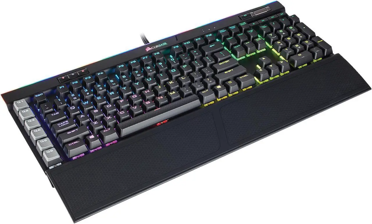 Alt view image 14 of 16 - Corsair K95 RGB PLATINUM Mechanical Gaming Keyboard, Cherry MX Speed, Backlit RGB LED, Gunmetal
