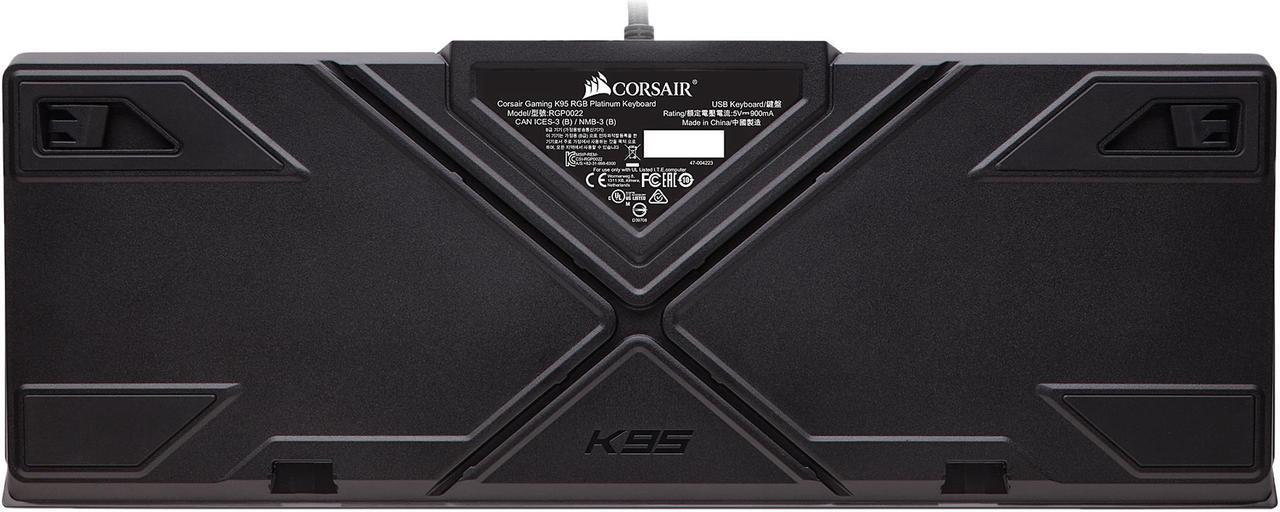 Alt view image 11 of 16 - Corsair K95 RGB PLATINUM Mechanical Gaming Keyboard, Cherry MX Speed, Backlit RGB LED, Gunmetal