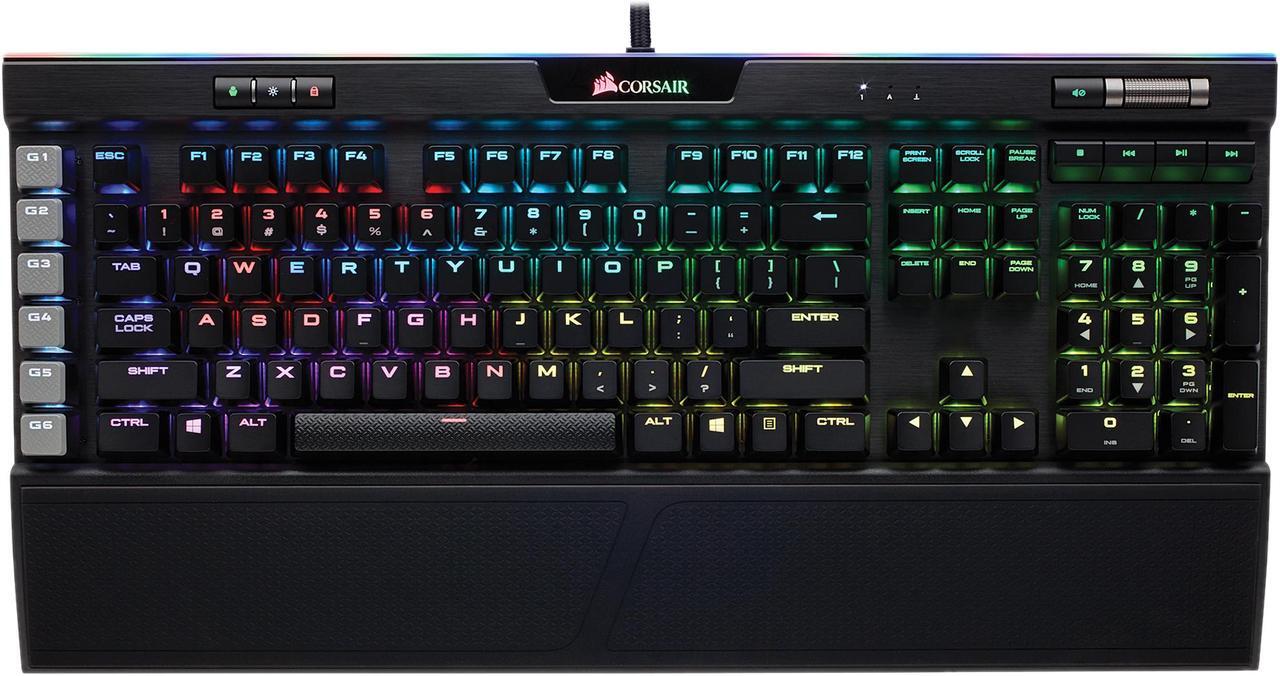 Alt view image 15 of 19 - Corsair K95 RGB PLATINUM Mechanical Gaming Keyboard, Cherry MX Brown, Backlit RGB LED, Black