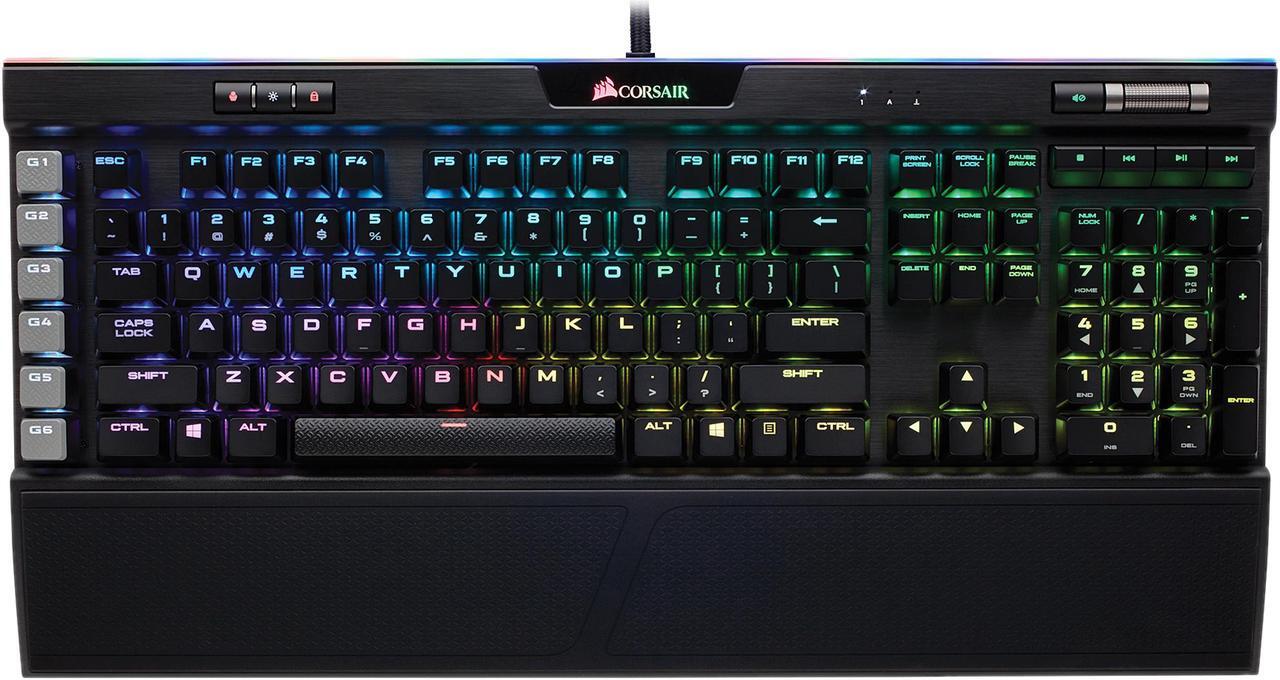 Alt view image 14 of 19 - Corsair K95 RGB PLATINUM Mechanical Gaming Keyboard, Cherry MX Brown, Backlit RGB LED, Black