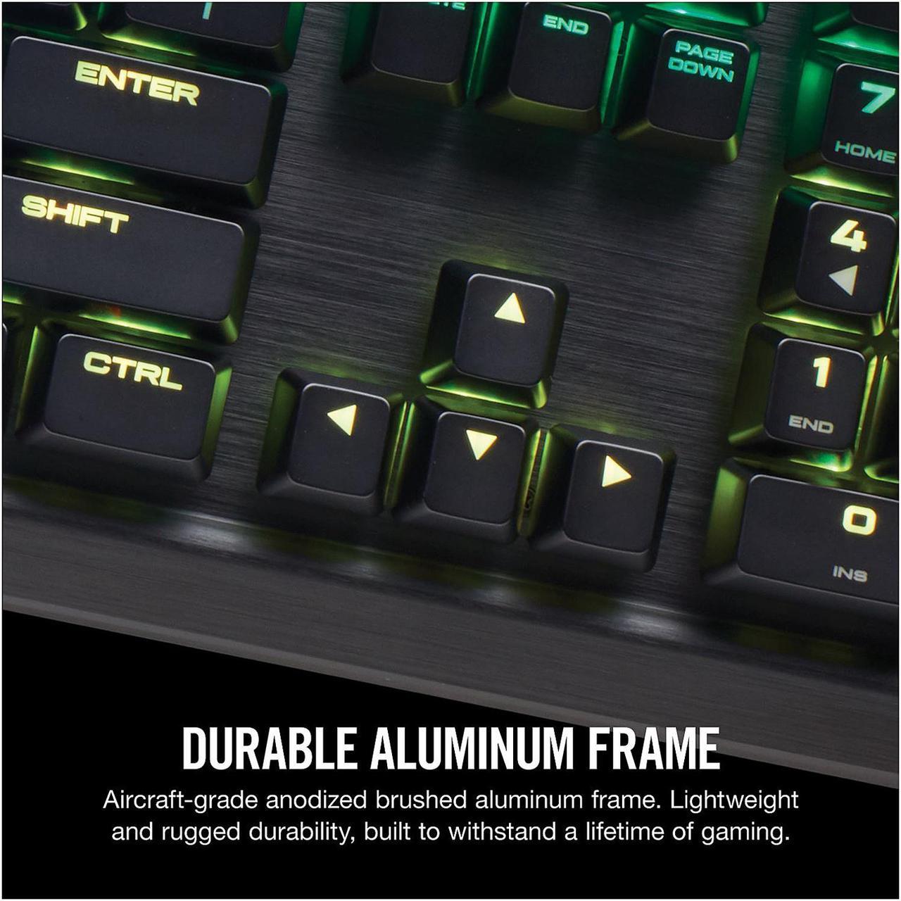 Alt view image 4 of 19 - Corsair K95 RGB PLATINUM Mechanical Gaming Keyboard, Cherry MX Brown, Backlit RGB LED, Black