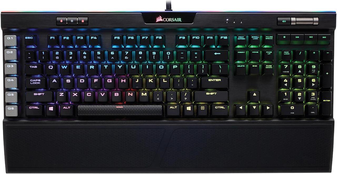Main image of Corsair K95 RGB PLATINUM Mechanical Gaming Keyboard, Cherry MX Brown, Backlit RGB LED, Black
