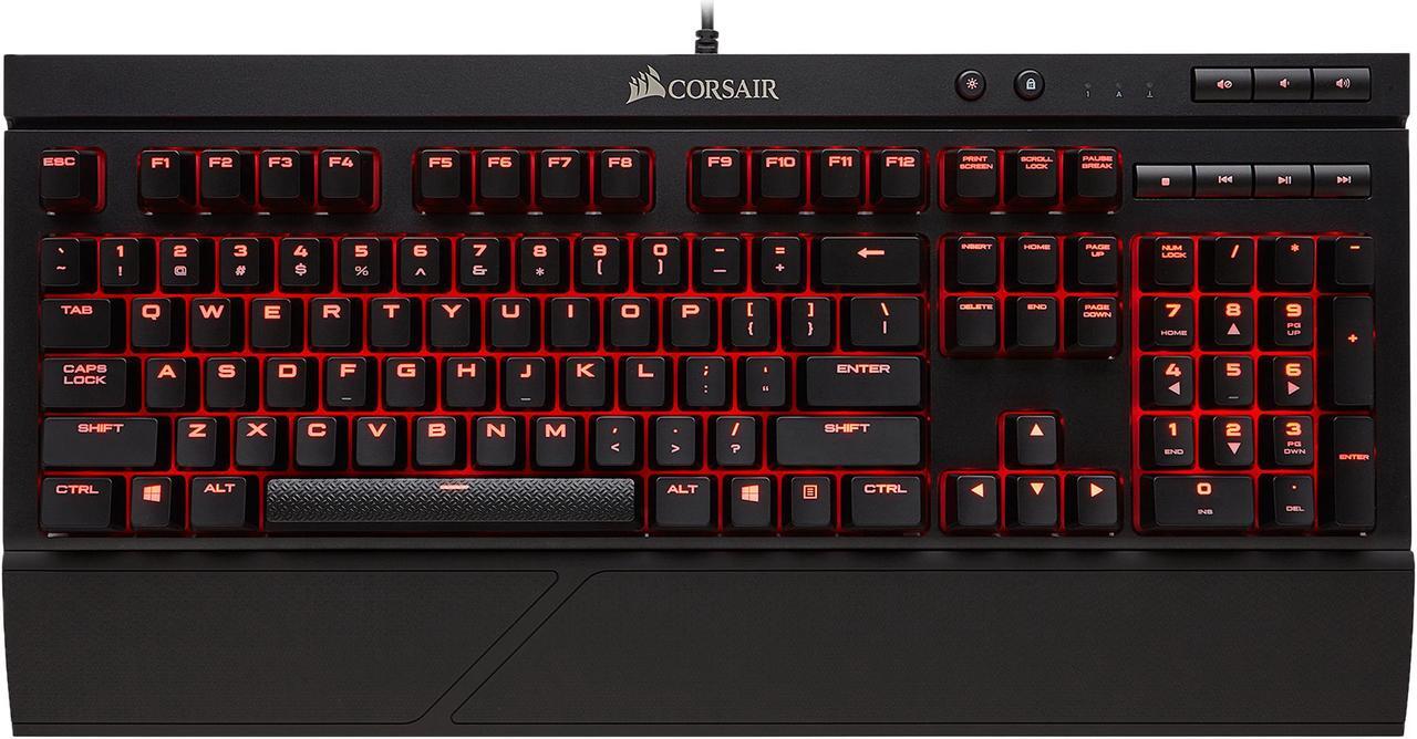Main image of Corsair Gaming K68 Mechanical Keyboard, Backlit Red LED, Cherry MX Red
