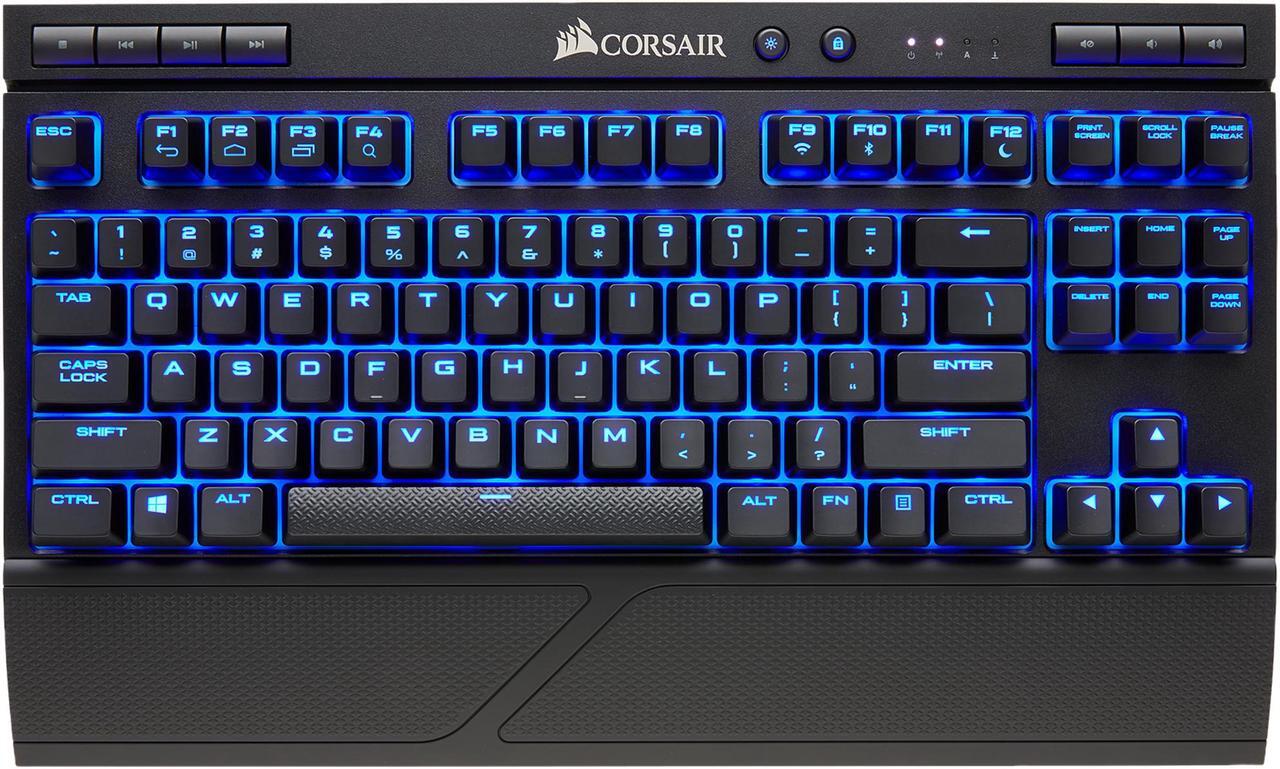 Main image of Corsair K63 Wireless Mechanical Gaming Keyboard, backlit Blue LED, Cherry MX Red - Quiet & Linear