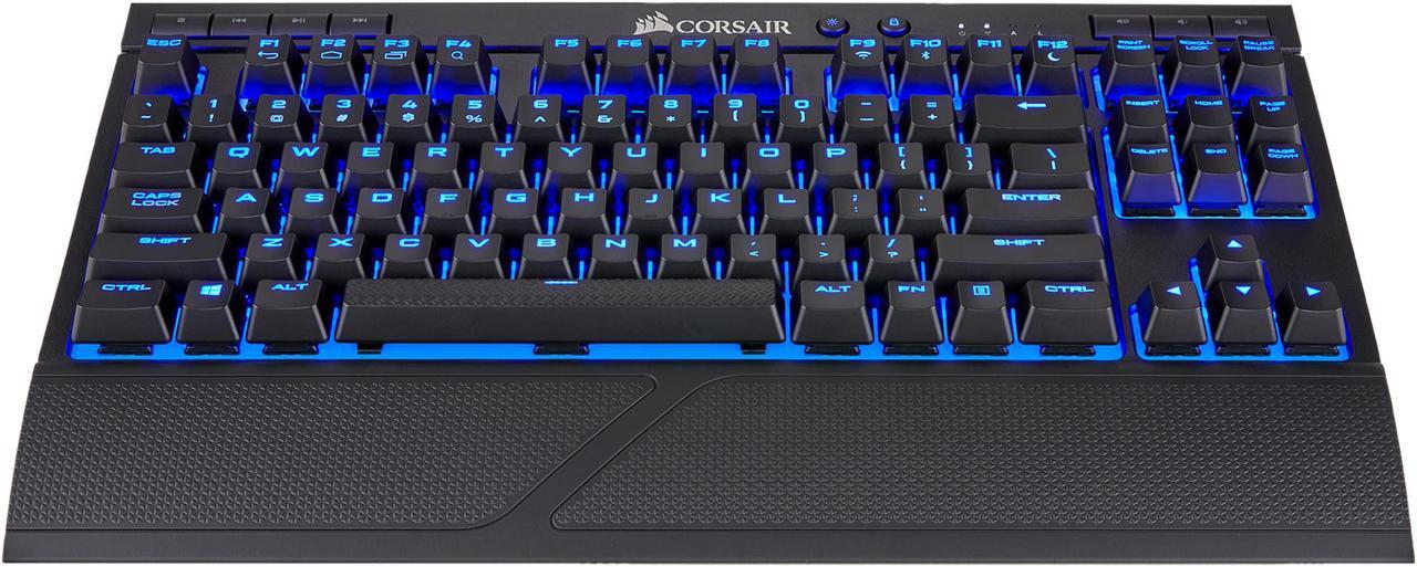 Alt view image 4 of 20 - Corsair K63 Wireless Mechanical Gaming Keyboard, backlit Blue LED, Cherry MX Red - Quiet & Linear