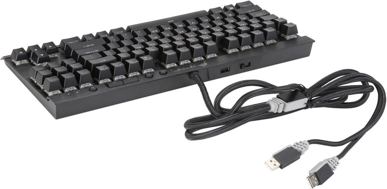 Alt view image 7 of 8 - Certified Refurbished CH-9110014-NA CORSAIR K65 RGB-LED Cherry MX Speed Rapidfire Gaming Mechanical Keyboard