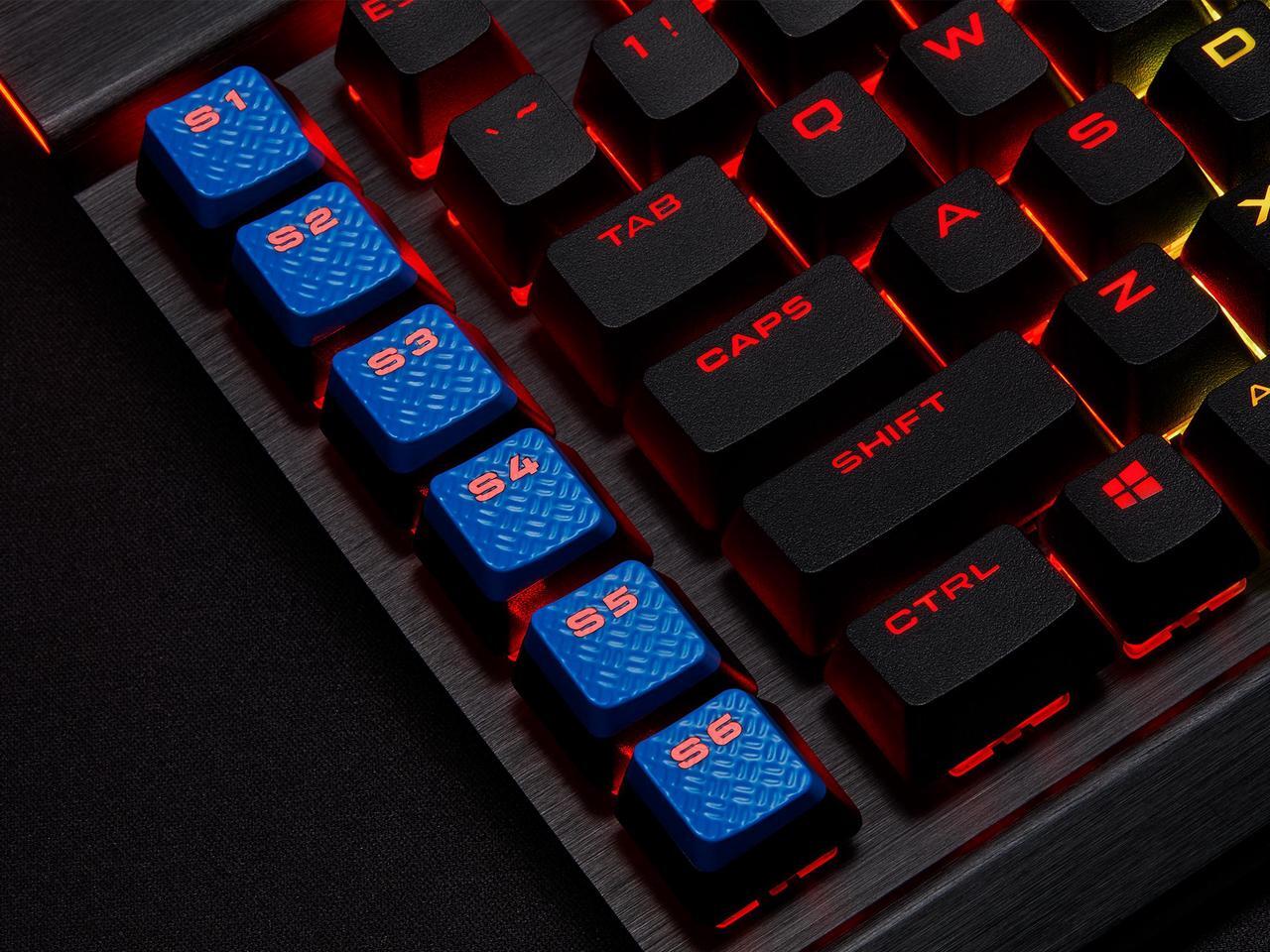 Alt view image 9 of 10 - Corsair K95 RGB Platinum XT Mechanical Gaming Keyboard, Backlit RGB LED, Cherry MX Speed RGB Silver, Black (CH-9127414-NA)