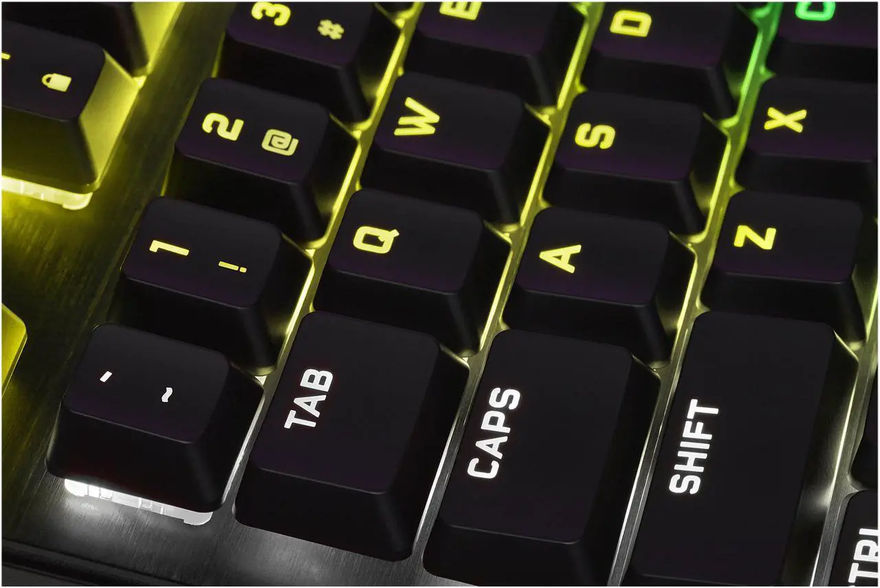 Alt view image 13 of 20 - CORSAIR K60 RGB PRO LOW PROFILE Mechanical Gaming Keyboard, Backlit RGB LED, CHERRY MX Low Profile SPEEDKeyswitches, Black