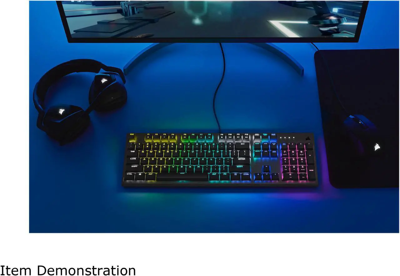 Alt view image 17 of 20 - CORSAIR K60 RGB PRO LOW PROFILE Mechanical Gaming Keyboard, Backlit RGB LED, CHERRY MX Low Profile SPEEDKeyswitches, Black