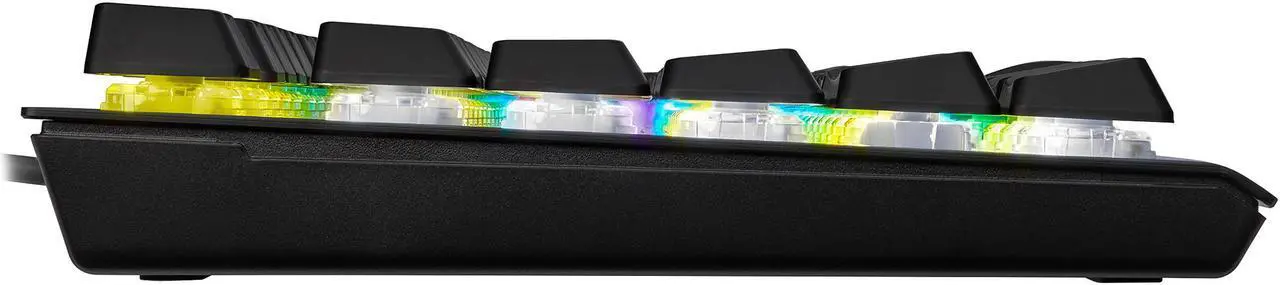 Alt view image 7 of 20 - CORSAIR K60 RGB PRO LOW PROFILE Mechanical Gaming Keyboard, Backlit RGB LED, CHERRY MX Low Profile SPEEDKeyswitches, Black