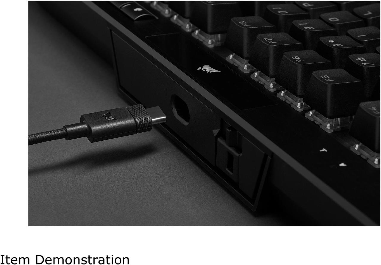 Alt view image 12 of 15 - CORSAIR K70 RGB TKL – CHAMPION SERIES Tenkeyless Mechanical Gaming Keyboard - CHERRY MX SPEED Keyswitches - Durable Aluminum Frame - Per-Key RGB LED Backlighting - Detachable USB Type-C Cable