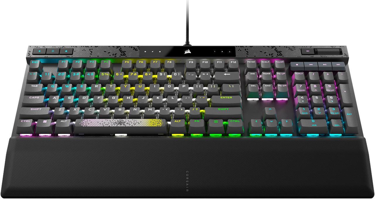 Alt view image 7 of 20 - CORSAIR K70 MAX RGB Magnetic-Mechanical Gaming Keyboard, Adjustable CORSAIR MGX Switches, Dedicated Media Controls, CORSAIR AXON, Aluminum Frame, Steel Gray