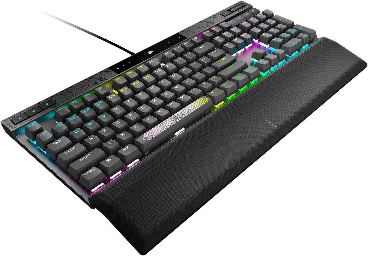 Alt view image 8 of 20 - CORSAIR K70 MAX RGB Magnetic-Mechanical Gaming Keyboard, Adjustable CORSAIR MGX Switches, Dedicated Media Controls, CORSAIR AXON, Aluminum Frame, Steel Gray