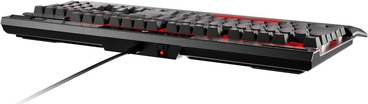 Alt view image 12 of 20 - CORSAIR K70 MAX RGB Magnetic-Mechanical Gaming Keyboard, Adjustable CORSAIR MGX Switches, Dedicated Media Controls, CORSAIR AXON, Aluminum Frame, Steel Gray