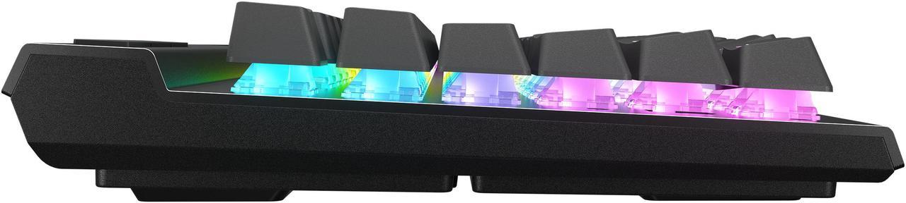 Alt view image 13 of 20 - CORSAIR K70 MAX RGB Magnetic-Mechanical Gaming Keyboard, Adjustable CORSAIR MGX Switches, Dedicated Media Controls, CORSAIR AXON, Aluminum Frame, Steel Gray