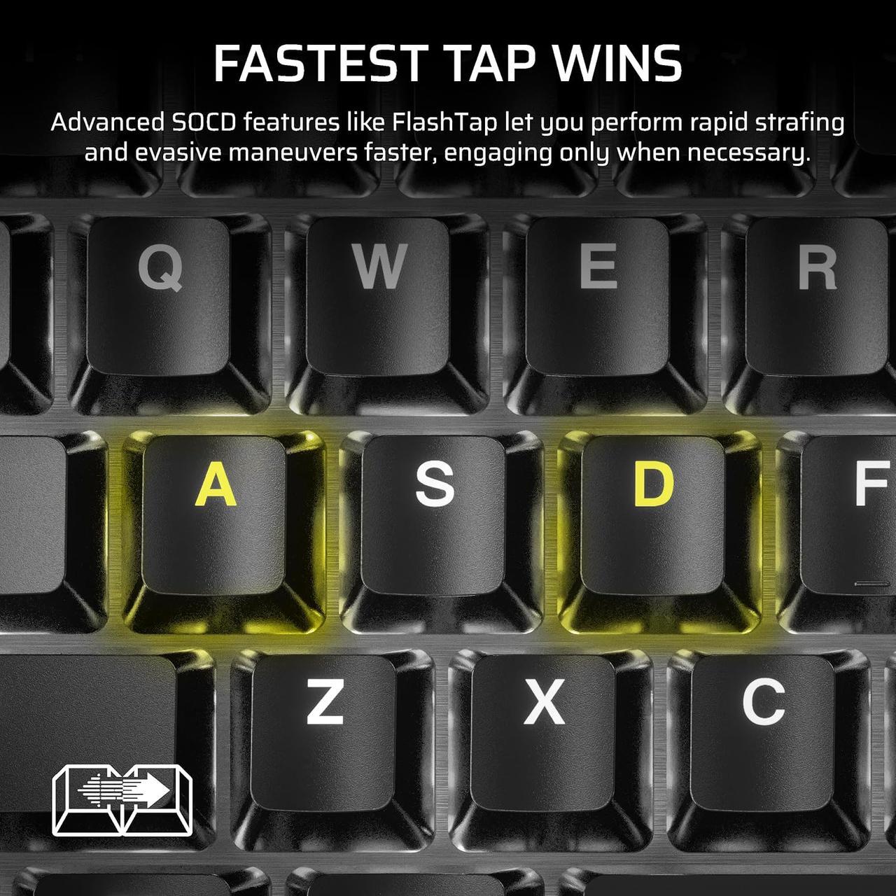 Alt view image 12 of 15 - CORSAIR K70 CORE RGB Mechanical Gaming Keyboard - CORSAIR Red Linear Switches - Sound Dampening - Rotary Dial - Aluminum Top Plate - Onboard Storage - Black