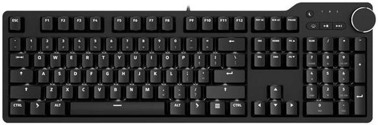 Main image of Das Keyboard 6 Professional Mechanical Keyboard for PC with either Cherry MX Brown (soft tactile) or Cherry MX Blue (clicky) switches DK6ABSLEDMXCLIUSX