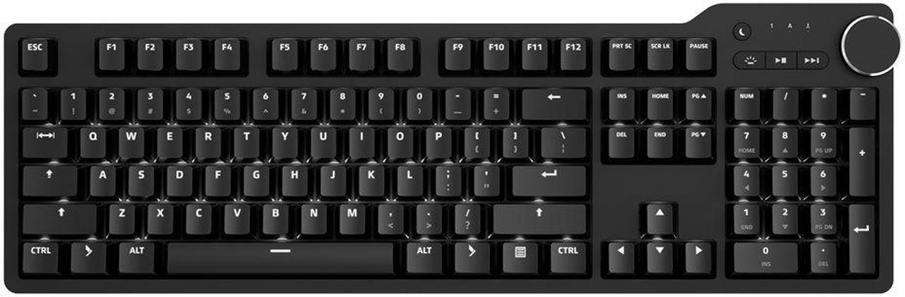 Alt view image 2 of 2 - Das Keyboard 6 Professional Mechanical Keyboard for PC with either Cherry MX Brown (soft tactile) or Cherry MX Blue (clicky) switches DK6ABSLEDMXCLIUSX