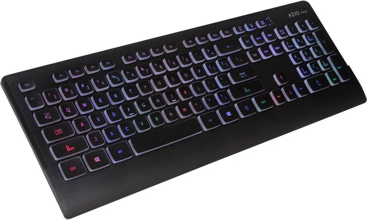 Main image of AZIO PRISM KB507 Black USB Keyboard With 7 Colorful Backlights