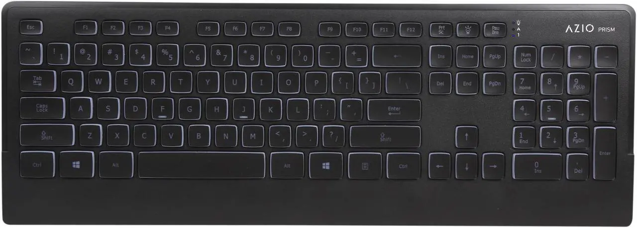 Alt view image 5 of 7 - AZIO PRISM KB507 Black USB Keyboard With 7 Colorful Backlights