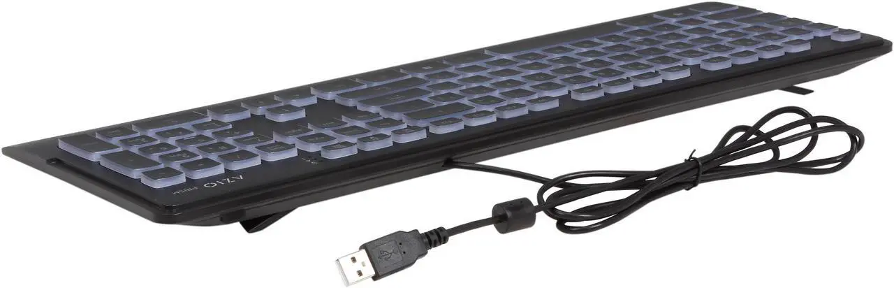 Alt view image 6 of 7 - AZIO PRISM KB507 Black USB Keyboard With 7 Colorful Backlights