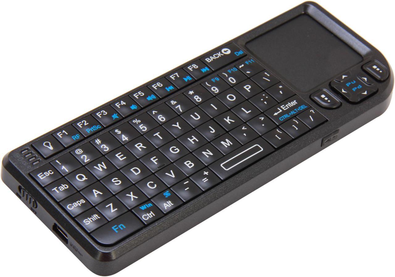 VisionTek Candyboard 900319 Black 69 Normal Keys USB RF Wireless Mini Keyboard