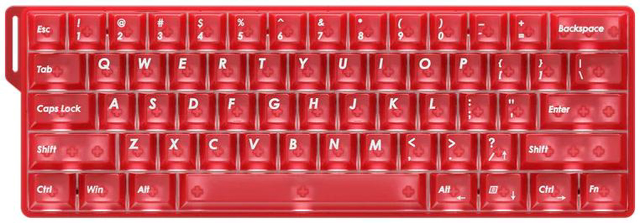 Open Box: DAREU COOL60 60% Hall Effect Gaming Keyboard with Magnetic Switch, SOCD, 0.01mm Actuation Adjustable Rapid Trigger, 8000 Hz Polling, Frosted Transparent Keycaps, Hot-swap, RGB Backlit, Red - Newegg.com - Open Box condition - Image 20