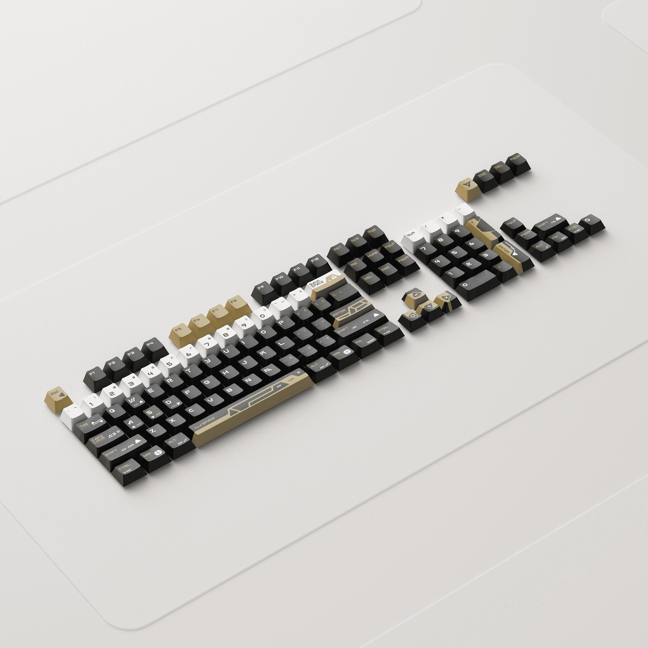 Open Box: KEYTOK Keycaps Five-Side Dye-Sub PBT 115 Keys, Cherry Profile Minimalist Keycaps for 65%/68%/75%/87%/96%/98%/104%/108% Layouts Black/Yellow/White Gaming&Office Mechanical Keyboard(No 7U Support) - Newegg.com - Open Box condition - Image 10