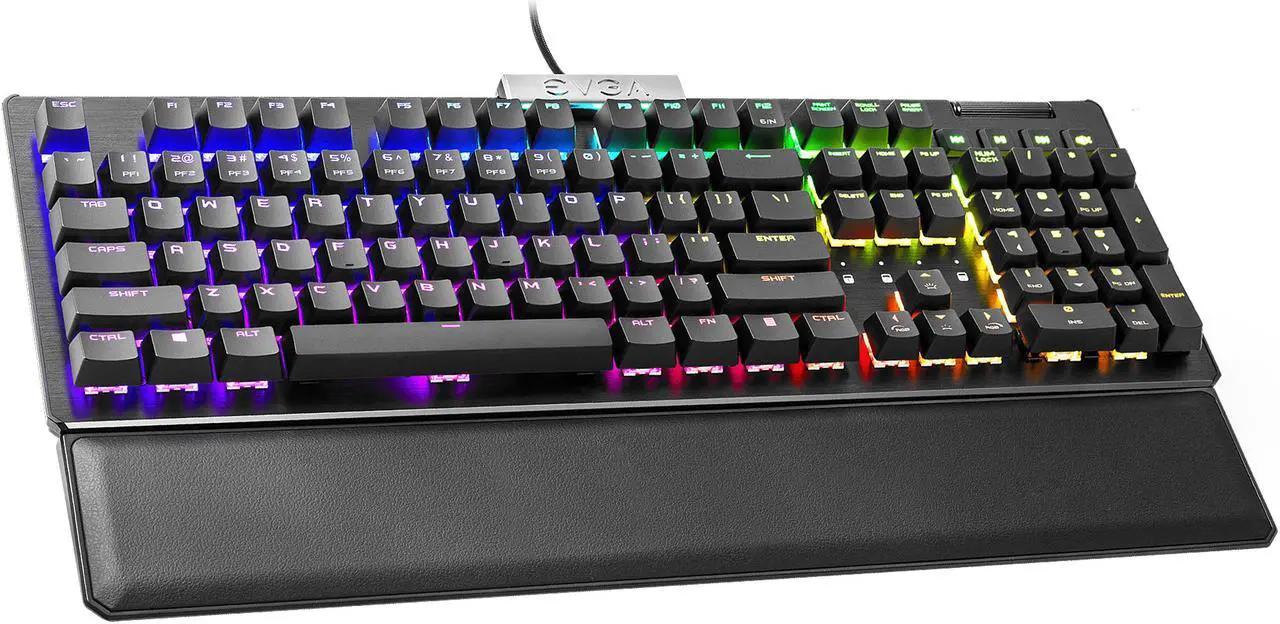 Alt view image 3 of 9 - EVGA Z15 RGB Mechanical Gaming Keyboard, Clicky Switch, RGB Backlit LED, Hot Swappable Kailh Speed Bronze Switches 822-W1-15US-KR
