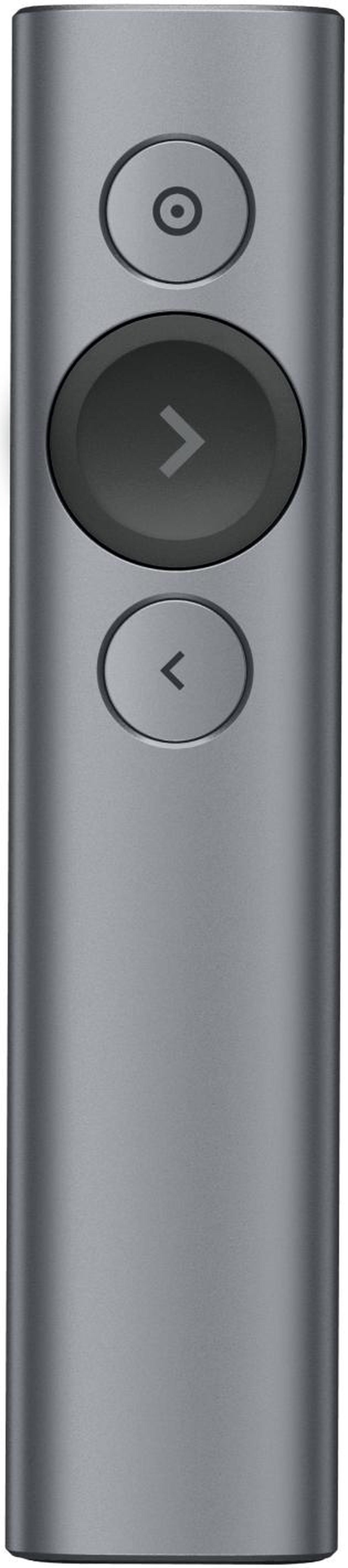 Main image of Logitech Spotlight Presentation Remote - Universal Wireless Presentation Clicker with Laser Pointer, Advanced Digital Highlighting, Bluetooth, 30 m Range and Quick Charging - Slate