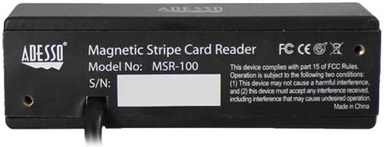 Alt view image 4 of 4 - Adesso MSR-100 Magnetic Stripe Card Reader