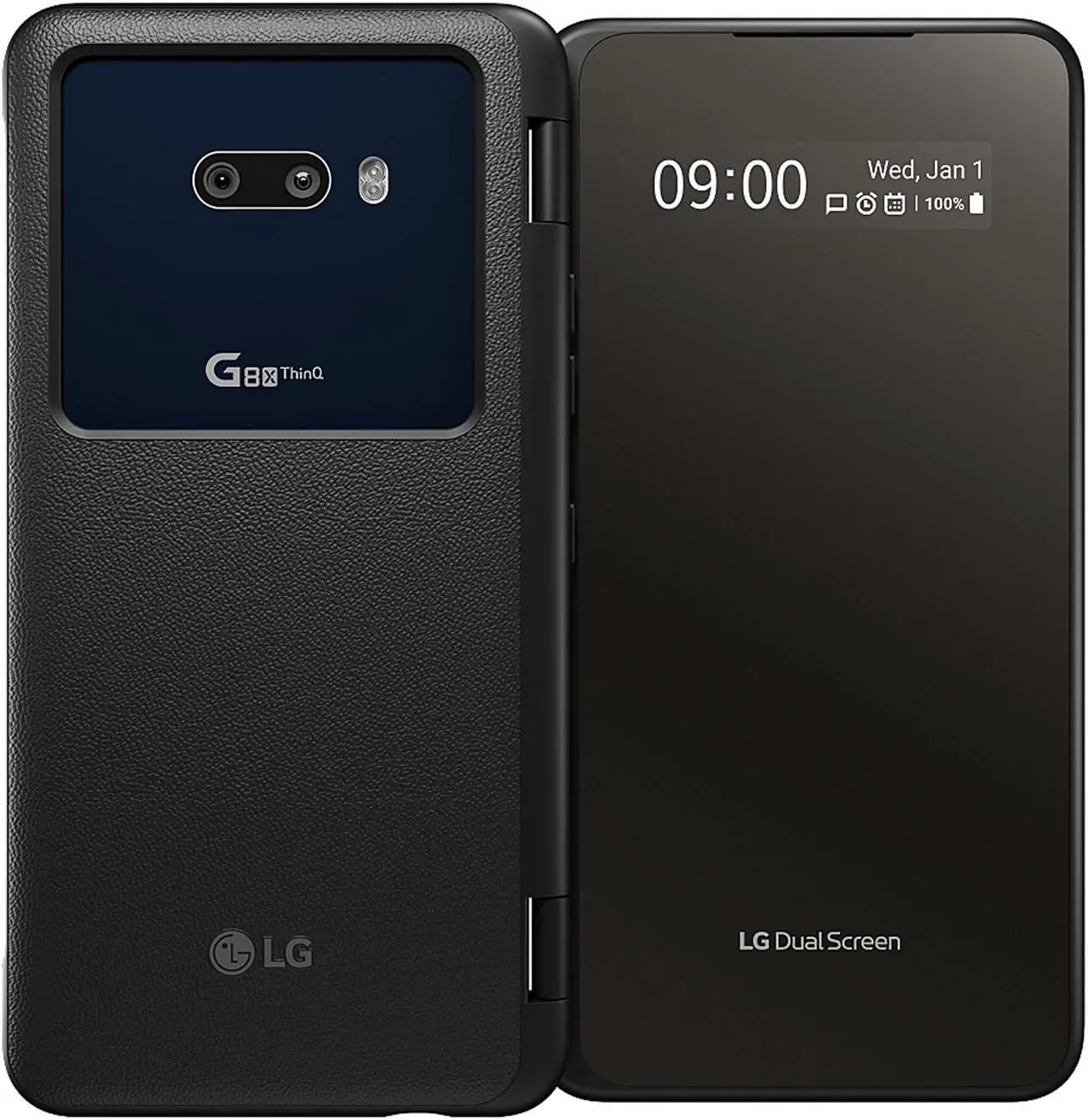 Alt view image 8 of 8 - LG G8X Thinq Dual Screen Unlocked Smartphone - 6/128 GB - Aurora Black