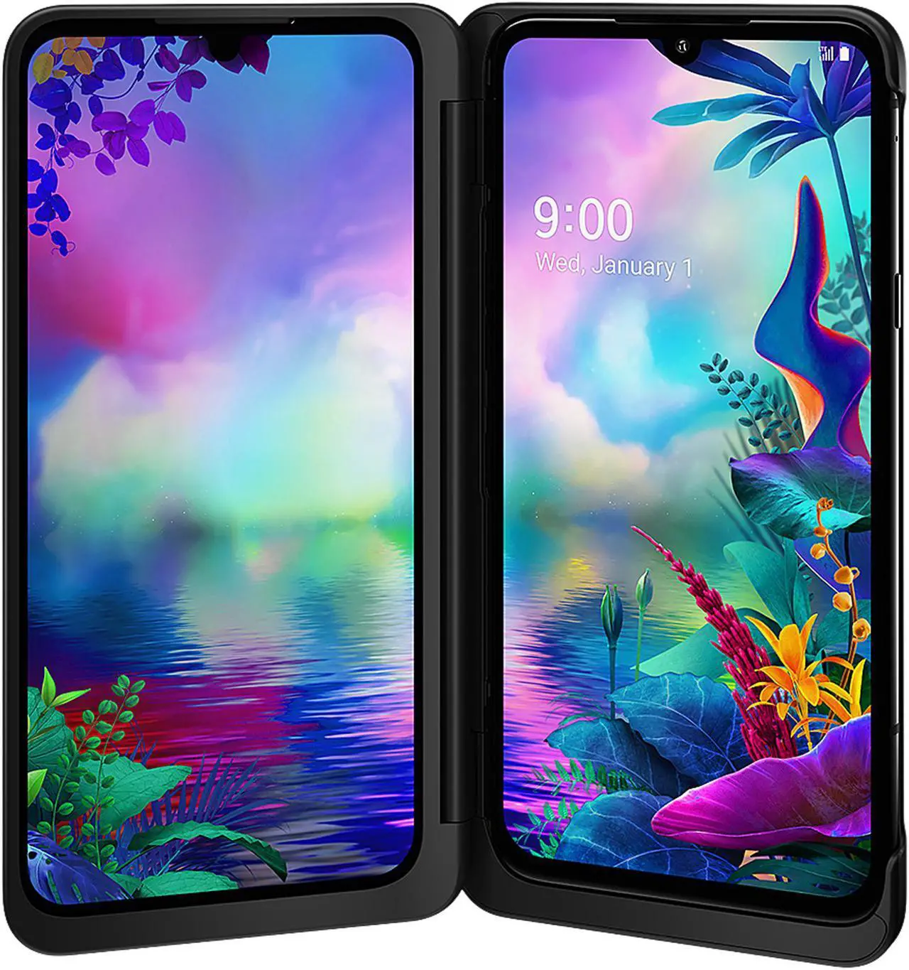 Main image of LG G8X Thinq Dual Screen Unlocked Smartphone - 6/128 GB - Aurora Black