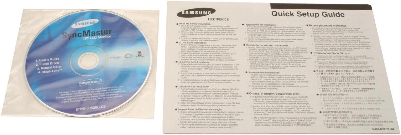 Alt view image 9 of 10 - SAMSUNG 20.1" a-si TFT/TN WSXGA+ LCD Monitor with Height Adjustments 6 ms D-Sub, DVI-D 205BW