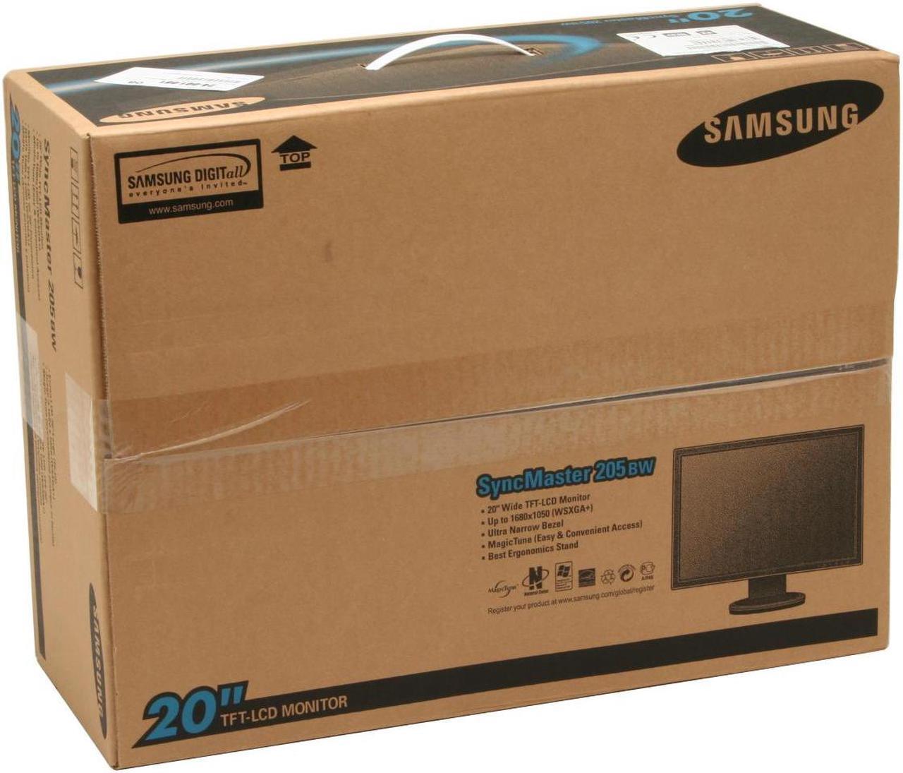 Alt view image 10 of 10 - SAMSUNG 20.1" a-si TFT/TN WSXGA+ LCD Monitor with Height Adjustments 6 ms D-Sub, DVI-D 205BW