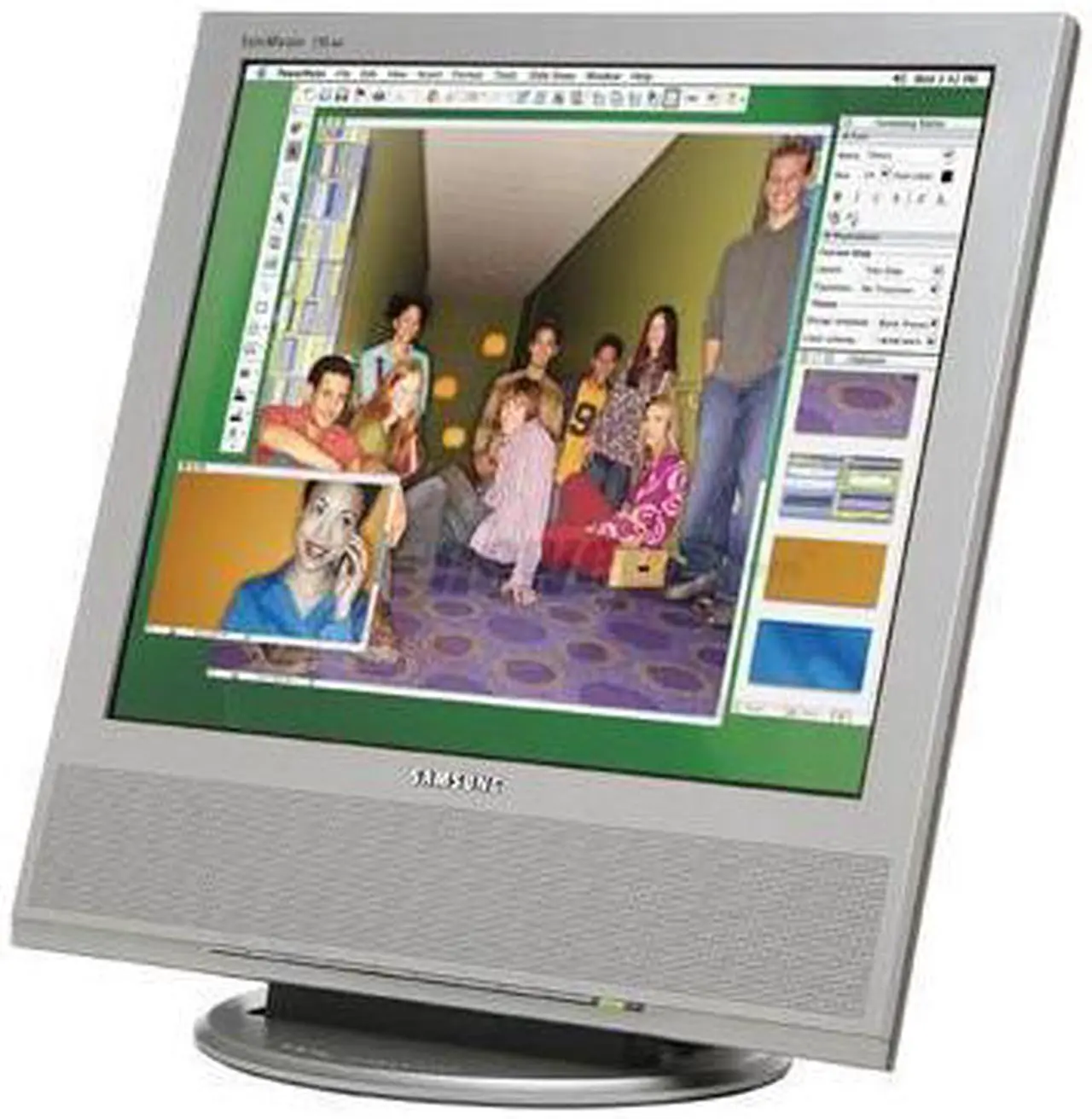 Alt view image 3 of 10 - SAMSUNG 710MP-SV Silver 17" 8ms LCD Monitor w/ TV Tuner 300 cd/m2 700:1