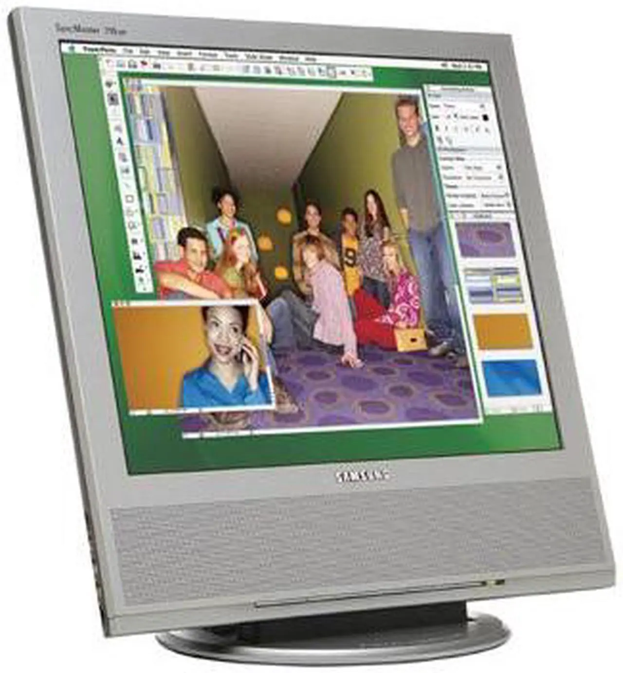 Main image of SAMSUNG 710MP-SV Silver 17" 8ms LCD Monitor w/ TV Tuner 300 cd/m2 700:1