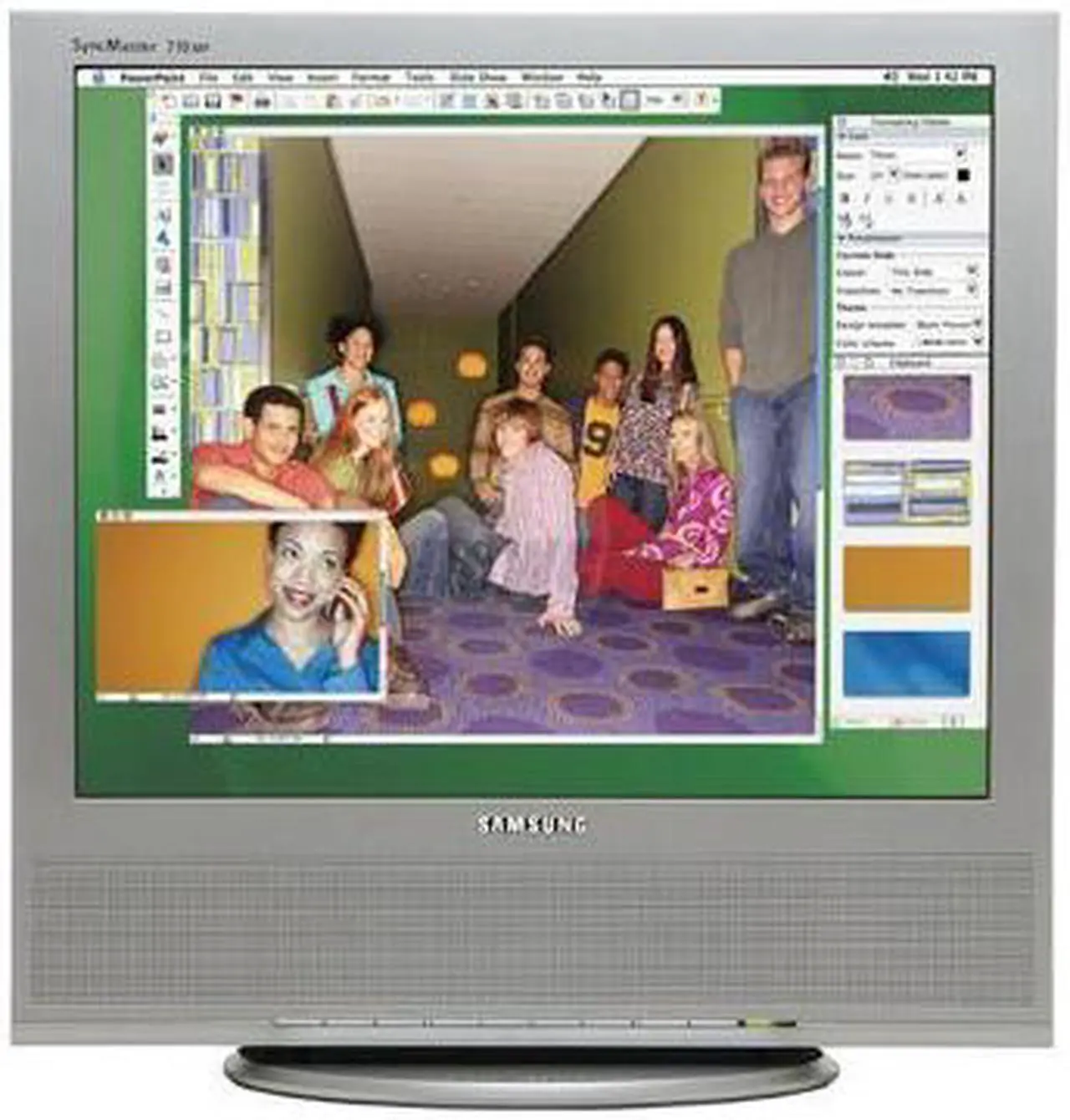 Alt view image 2 of 10 - SAMSUNG 710MP-SV Silver 17" 8ms LCD Monitor w/ TV Tuner 300 cd/m2 700:1