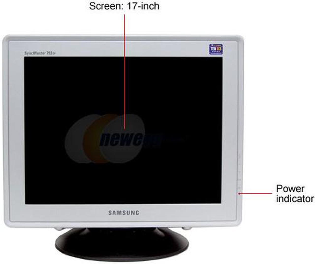 Alt view image 3 of 7 - SAMSUNG 793DF-T/T Silver-Black 17" DynaFlat CRT Monitor 0.20mm (H) Dot Pitch D-Sub