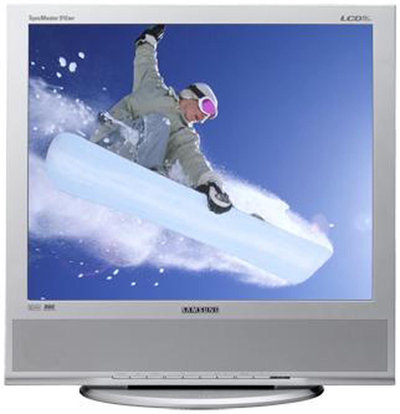 Alt view image 2 of 11 - SAMSUNG 19" a-si TFT/TN SXGA LCD Monitor w/ Built-in TV tuner, 8 ms D-Sub, S-Video, Composite 910MP-Silver