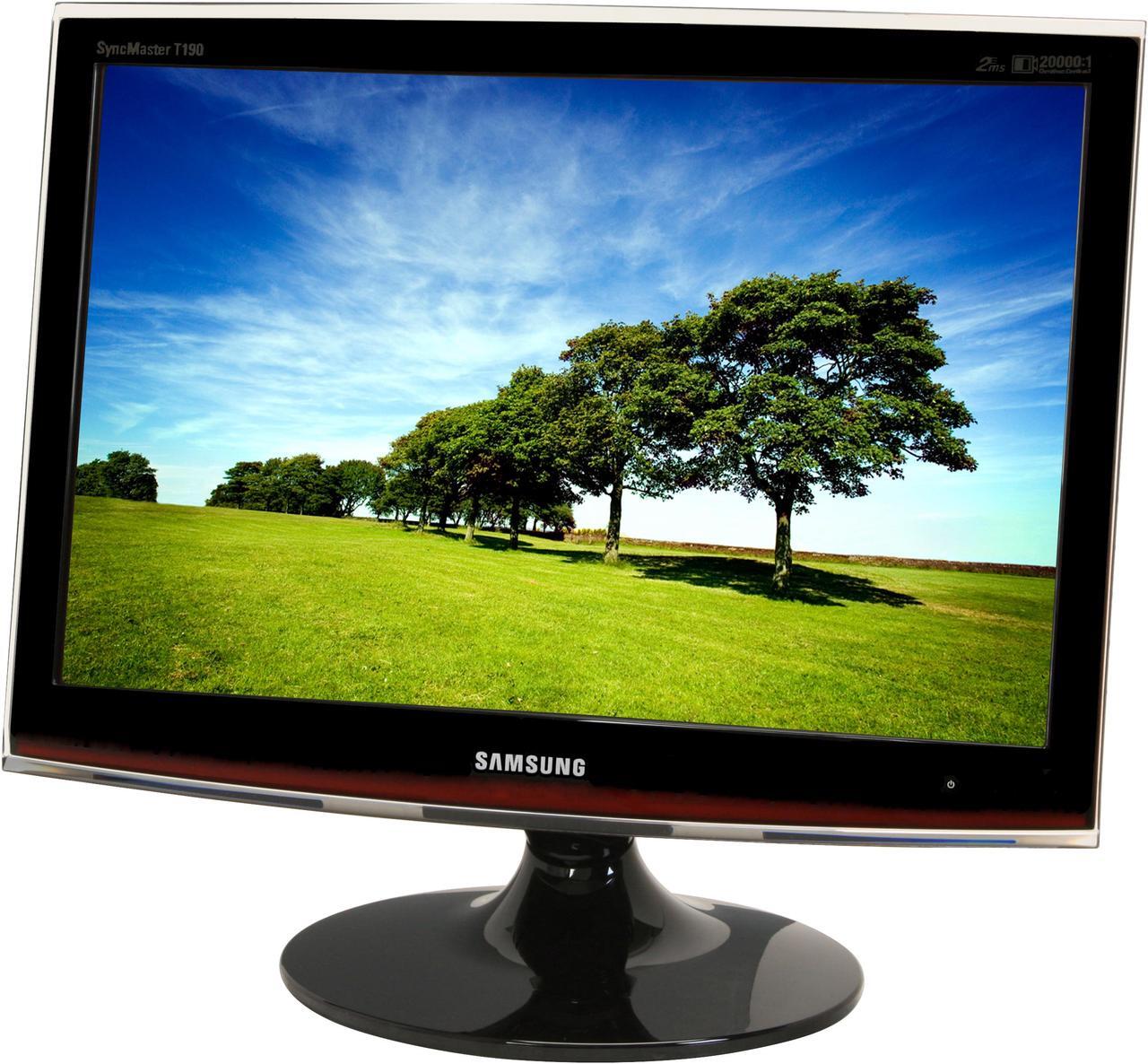 Main image of SAMSUNG T190 Rose-Black 19" 2ms Touch of Color series Widescreen LCD Monitor 300 cd/m2 DC 20000:1