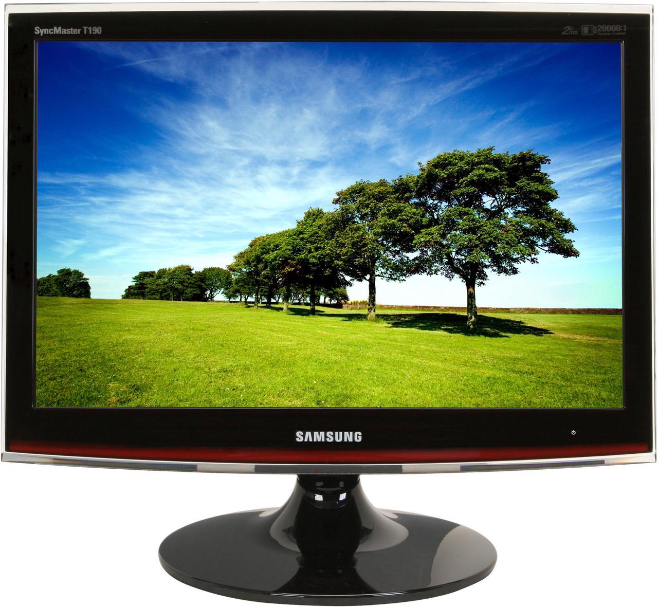 Alt view image 2 of 13 - SAMSUNG T190 Rose-Black 19" 2ms Touch of Color series Widescreen LCD Monitor 300 cd/m2 DC 20000:1
