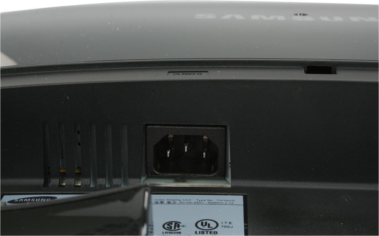 Alt view image 9 of 13 - SAMSUNG T190 Rose-Black 19" 2ms Touch of Color series Widescreen LCD Monitor 300 cd/m2 DC 20000:1
