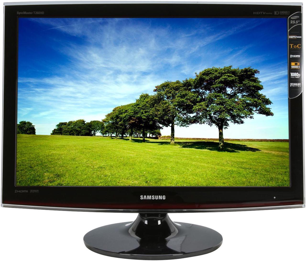 Alt view image 2 of 14 - SAMSUNG TOC T260HD Rose   Black 25.5" 5ms HDMI Widescreen  HDTV  Monitor 300 cd/m2 DC 10000:1(1000:1)  Build in TV Tuner & Dolby Digital Surround Sound